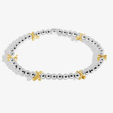 Joma Jewellery Bracelet Bar - Silver Base Gold Kisses Silver & Gold Plated