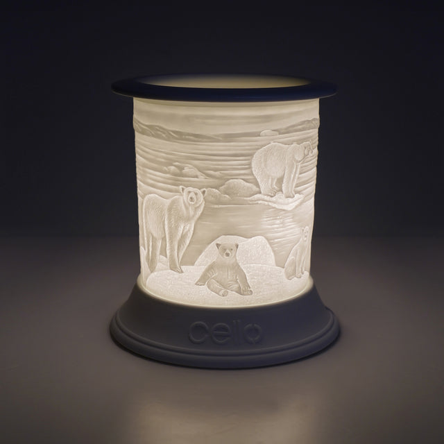 Cello Electric Wax Burner Porcelain Straight - Polar Bear