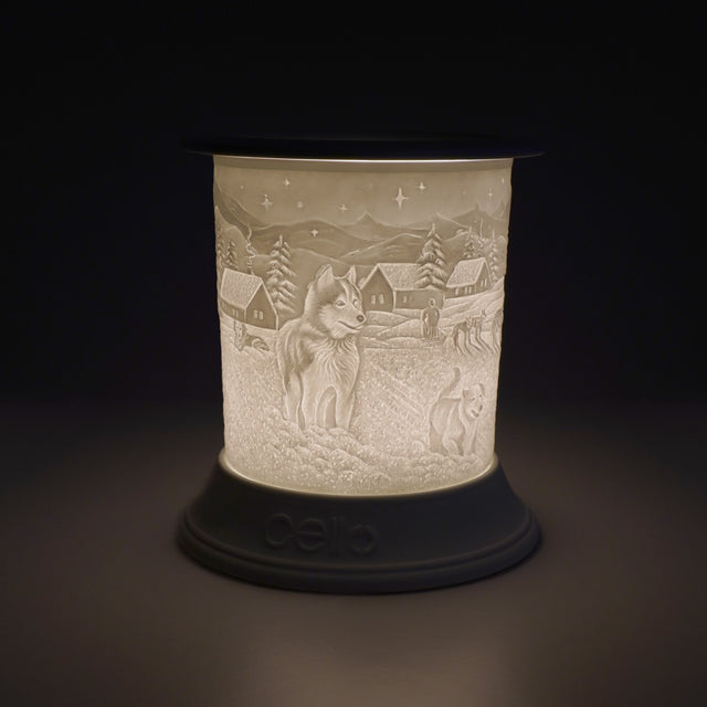 Cello Electric Wax Burner Porcelain Straight - Winter Husky