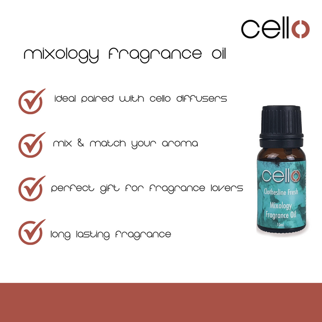 Cello Mixology Fragrance Oil - Pack of 4 - Clothesline Fresh