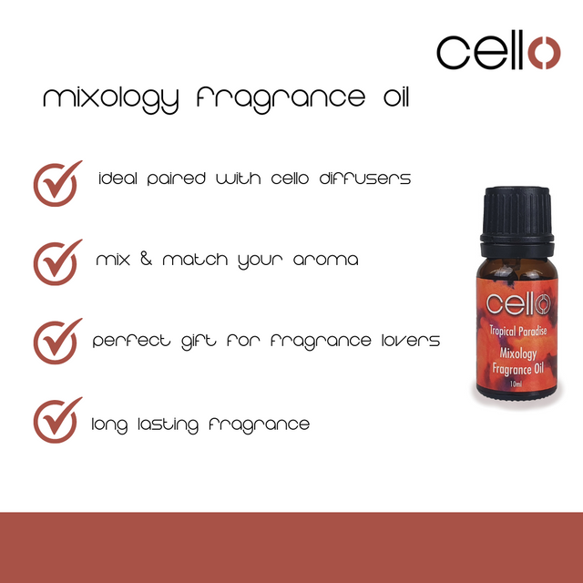 Cello Mixology Fragrance Oil - Pack of 4 - Tropical Paradise
