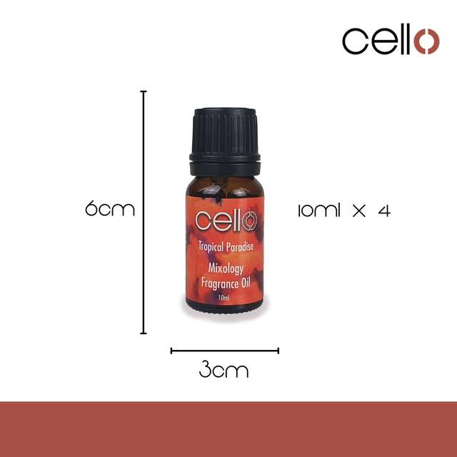 Cello Mixology Fragrance Oil - Pack of 4 - Tropical Paradise