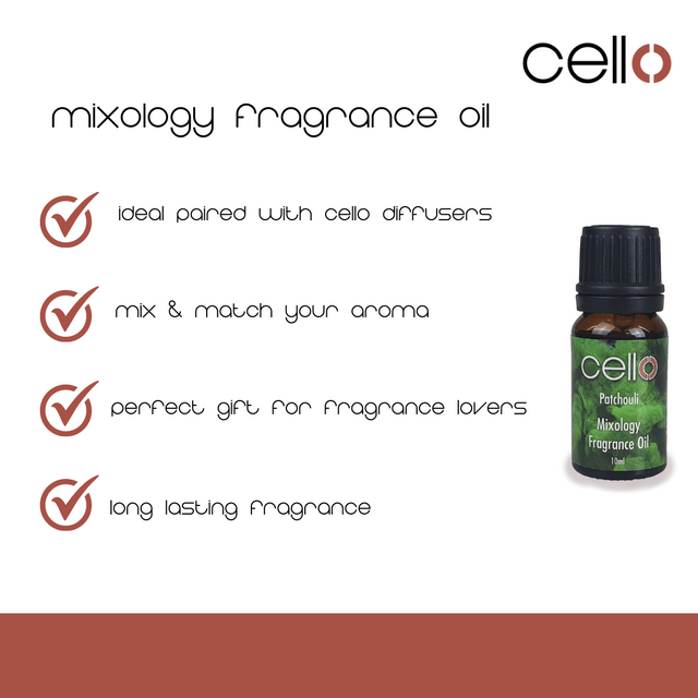 Cello Mixology Fragrance Oil - Pack of 4 - Patchouli