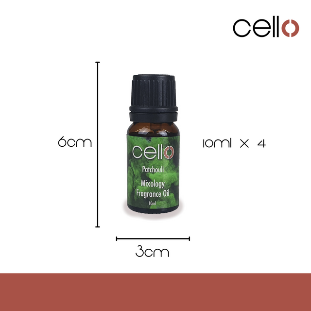 Cello Mixology Fragrance Oil - Pack of 4 - Patchouli