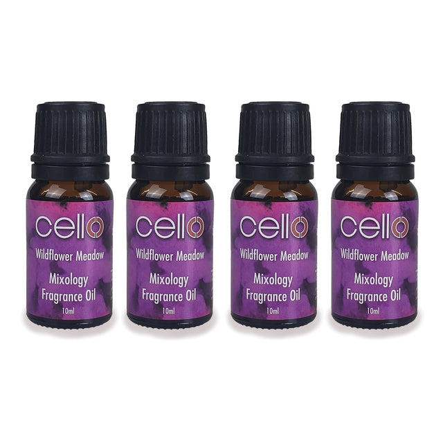Cello Mixology Fragrance Oil - Pack of 4 - Wildflower Meadow