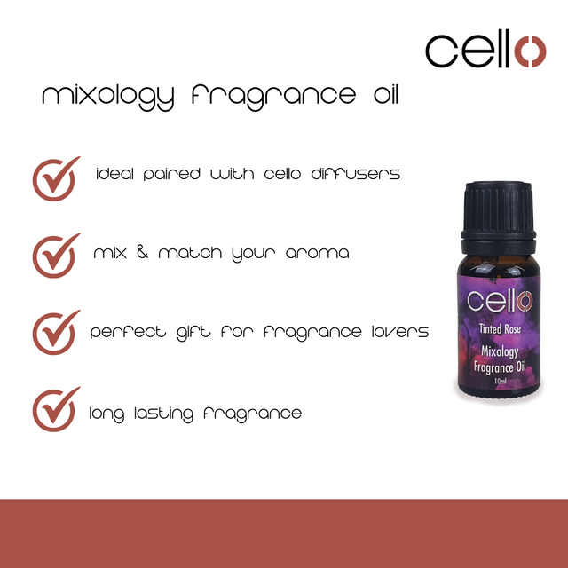 Cello Mixology Fragrance Oil - Pack of 4 - Tinted Rose