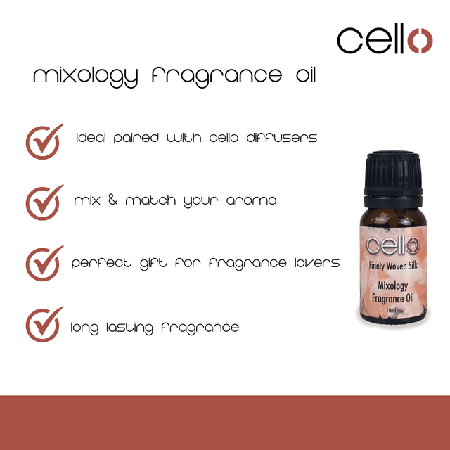 Cello Mixology Fragrance Oil - Pack of 4 - Finely Woven Silk