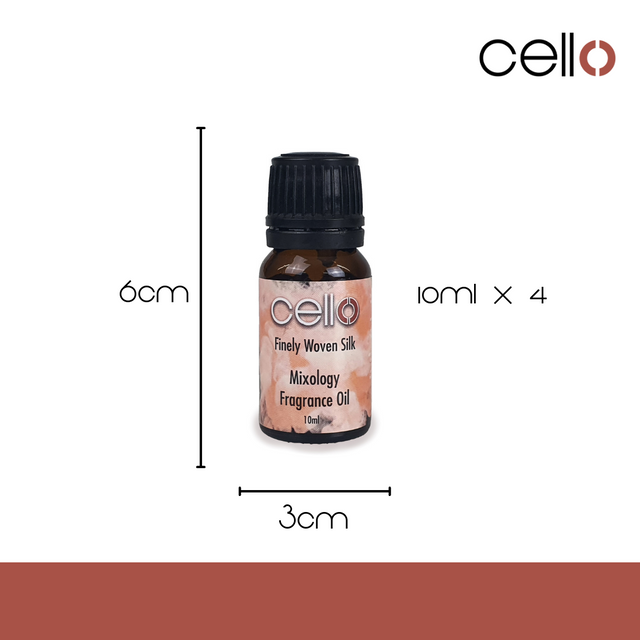 Cello Mixology Fragrance Oil - Pack of 4 - Finely Woven Silk