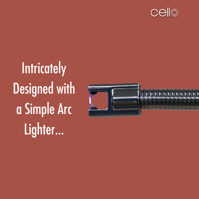 Cello Electronic Arc Lighter - Black