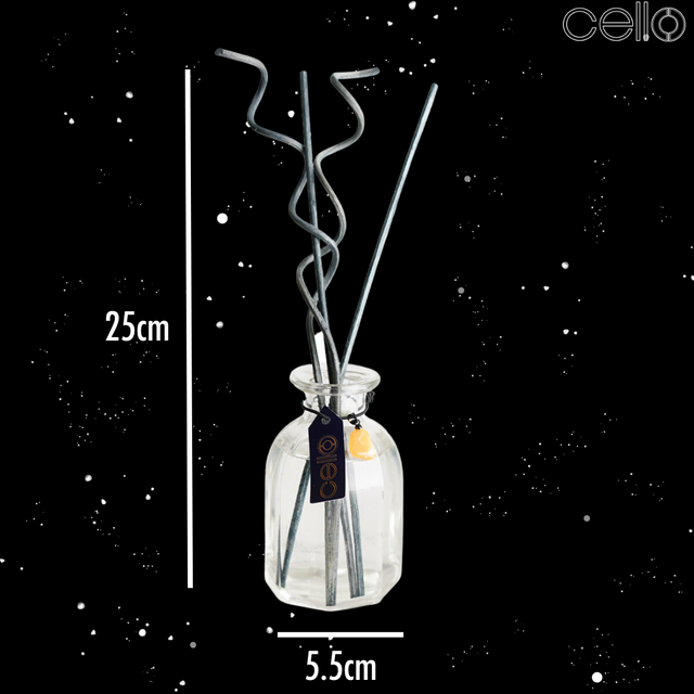 Cello Zodiac Reed Diffuser - Scorpio with Citrine Gem - Ethereal Skies