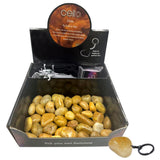 Cello Gemstone Keyrings  - Citrine