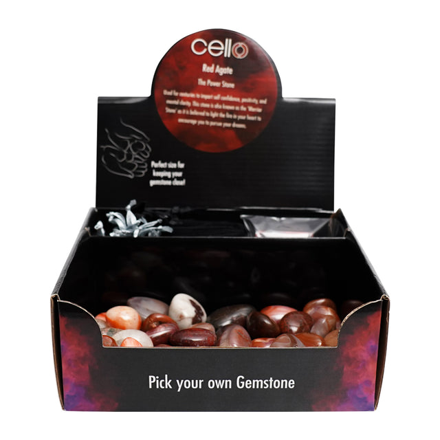 Cello Gemstones  - Red Agate