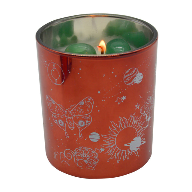 Cello - Gemstone Celestial Candle with Aventurine - Radiant Flora