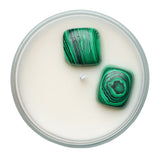 Cello - Gemstone Celestial Candle with Malachite - Enigmatic Lands