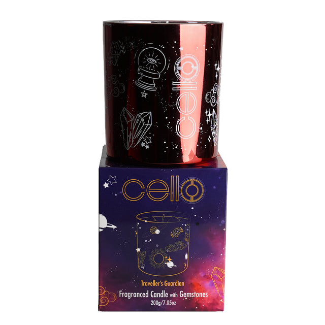 Cello - Gemstone Celestial Candle with Malachite - Enigmatic Lands