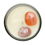 Cello - Gemstone Celestial Candle with Red Agate - Meditation Incense