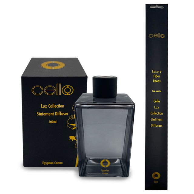 Cello Lux Statement Reed Diffuser - Egyptian Cotton