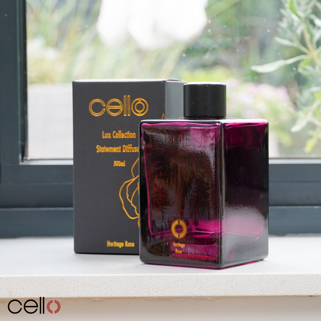 Cello Lux Statement Reed Diffuser - Heritage Rose