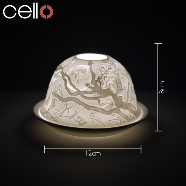 Cello Tealight Dome - Owl
