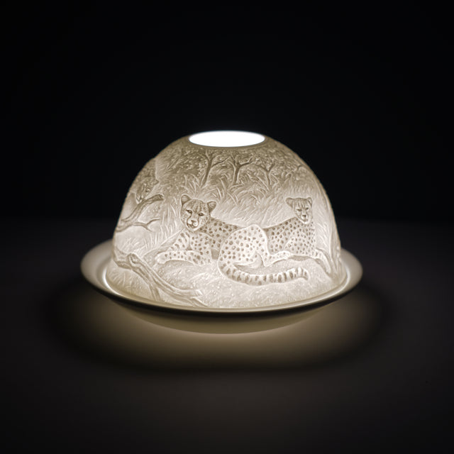Cello Tealight Dome - Leopard