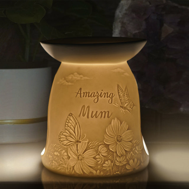 Cello Porcelain Tealight Burner - Amazing Mum