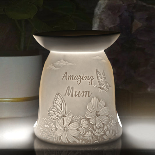 Cello Porcelain Tealight Burner - Amazing Mum