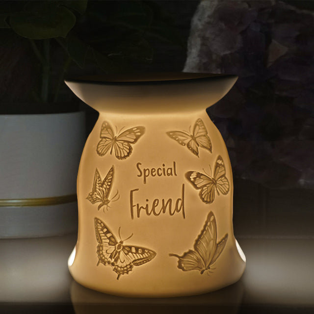 Cello Porcelain Tealight Burner - Special Friend Butterfly