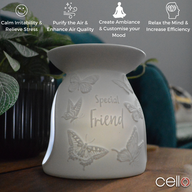 Cello Porcelain Tealight Burner - Special Friend Butterfly