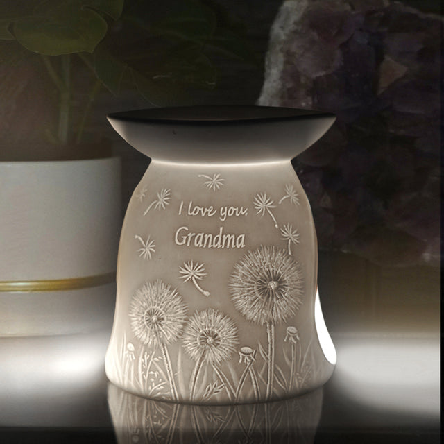Cello Porcelain Tealight Burner - I Love You Grandma
