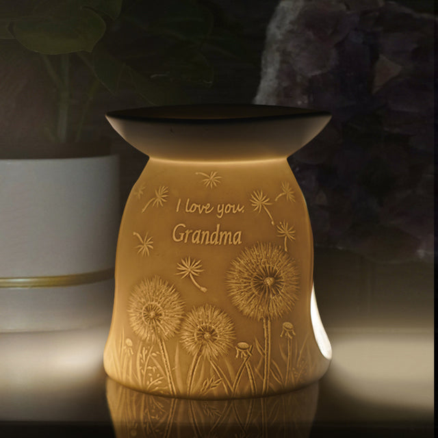 Cello Porcelain Tealight Burner - I Love You Grandma