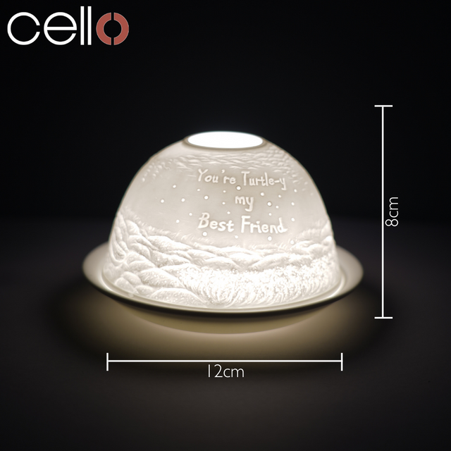 Cello Tealight Dome - Turtle-y My Best Friend