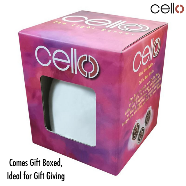 Cello Family Porcelain Penguin Tealight Burner & 12 Naked Melts Set