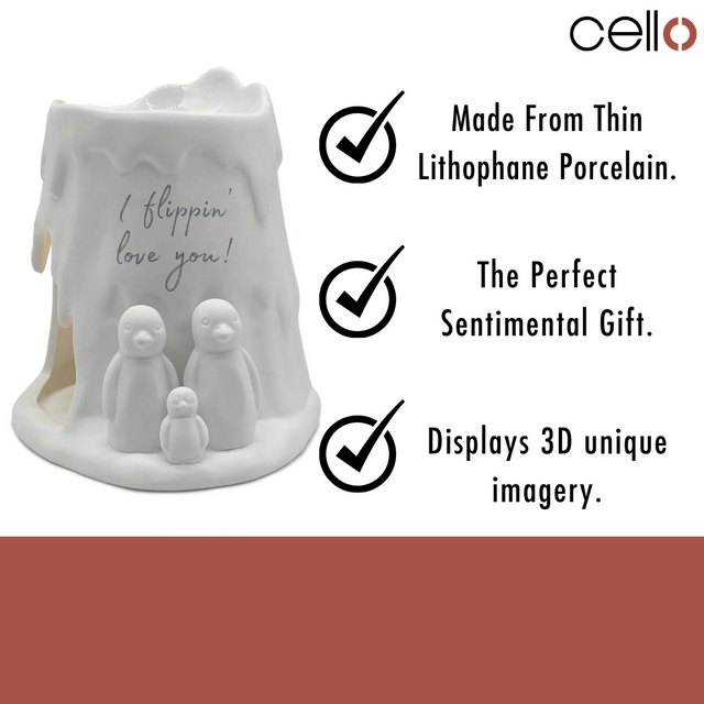 Cello Porcelain Tealight Burner - I Flippin Love you