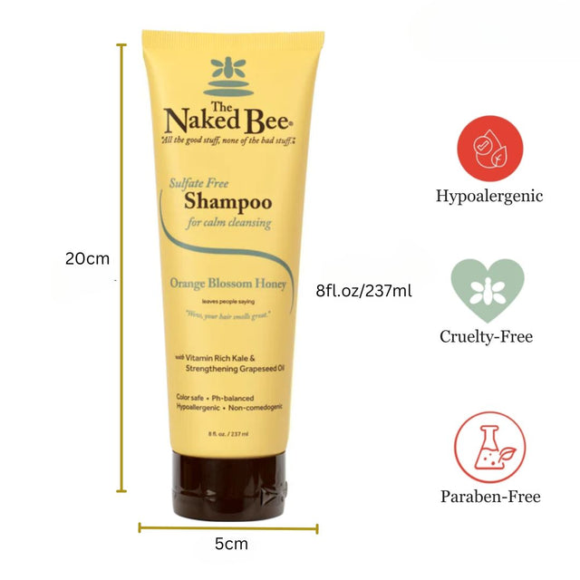 The Naked Bee - Orange Blossom Honey Sulphate Free Shampoo 8oz