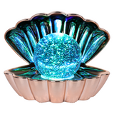Light Up Clamshell - Rose Gold Metallic
