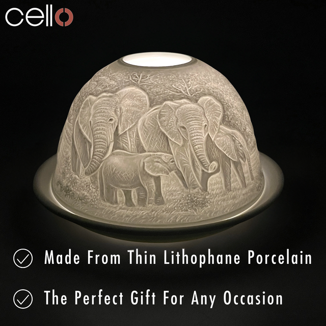 Cello Tealight Dome - Elephant Family