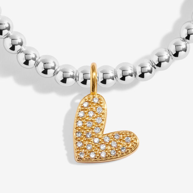 Joma Jewellery Silver & Gold Bracelet - Love You To Bits - A Little