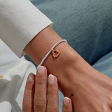 Joma Jewellery Silver & Rose Gold Bracelet - Happy Birthday Beautiful - A Little