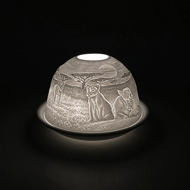 Cello Tealight Dome - Lion