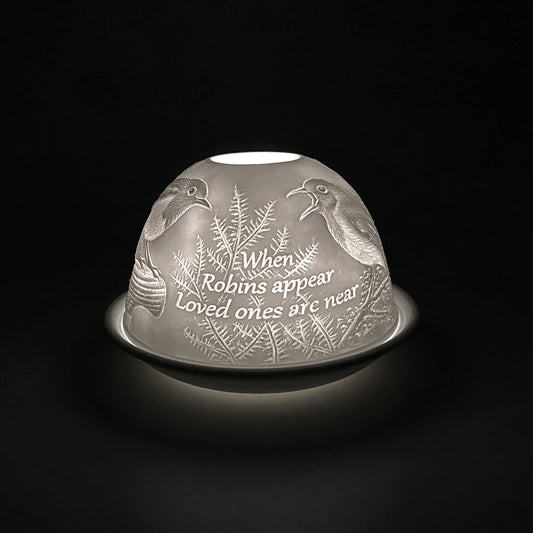 Cello Tealight Dome - Robin