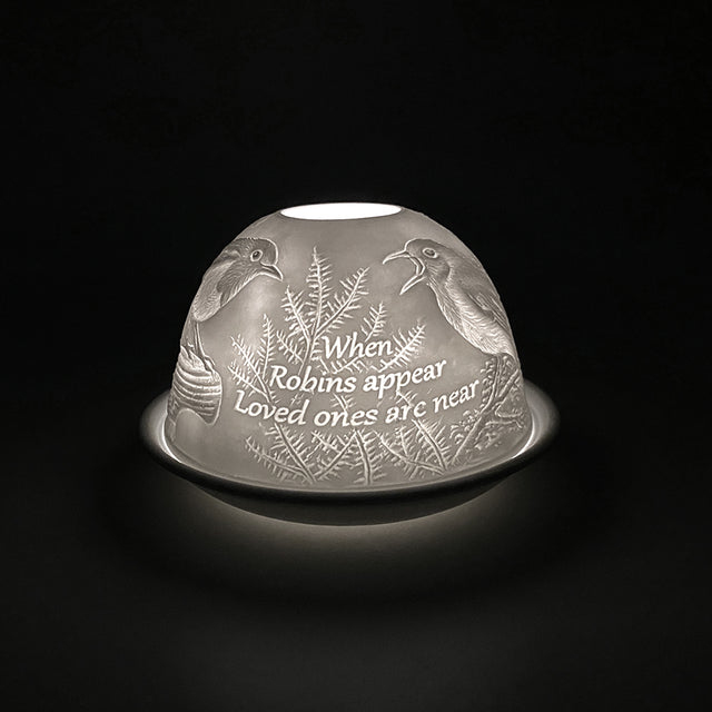 Cello Tealight Dome - Robin