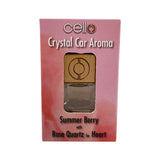 Cello Crystal Car Aroma - Summer Berry - Rose Quartz