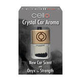 Cello Crystal Car Aroma - New Car Scent - Onyx