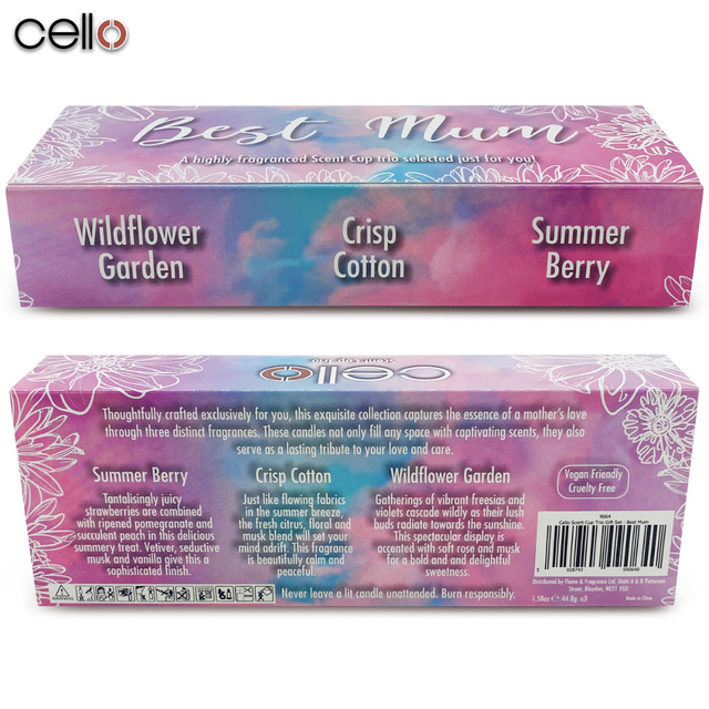 Cello Scent Cup Trio - Best Mum
