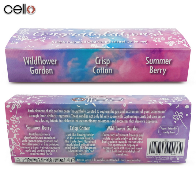Cello Scent Cup Trio - Congratulations