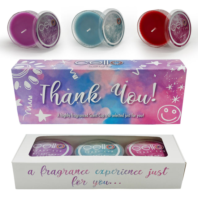 Cello Scent Cup Trio - Thank You