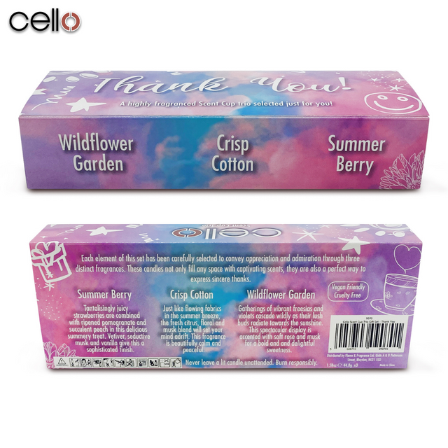 Cello Scent Cup Trio - Thank You