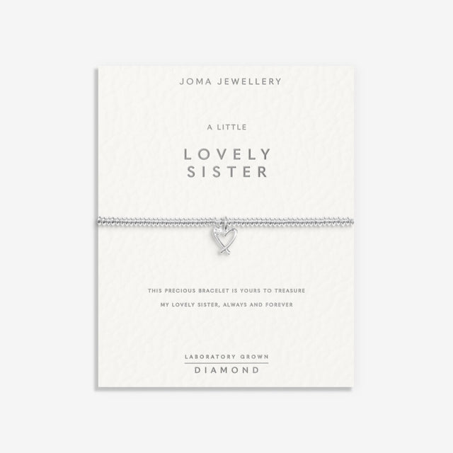 Joma Jewellery Bracelet - Lovely Sister with Lab Grown Diamond