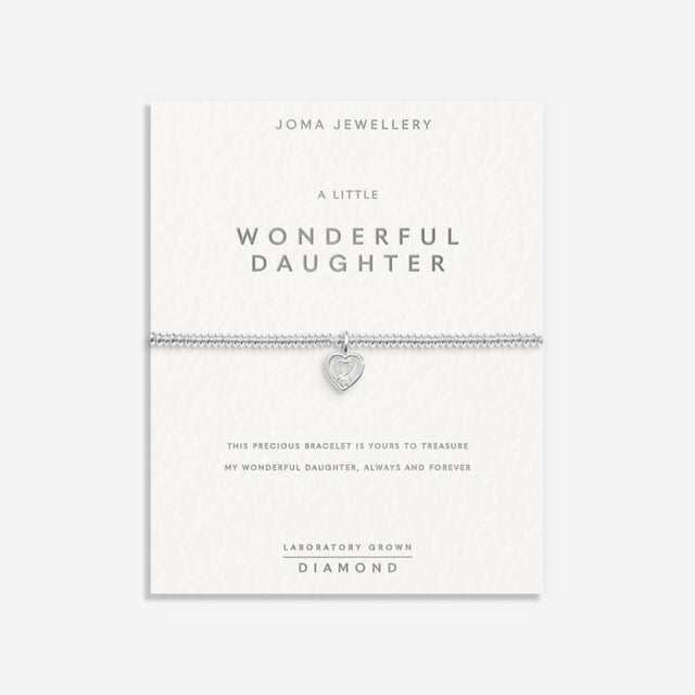 Joma Jewellery Bracelet - Wonderful Daughter with Lab Grown Diamond