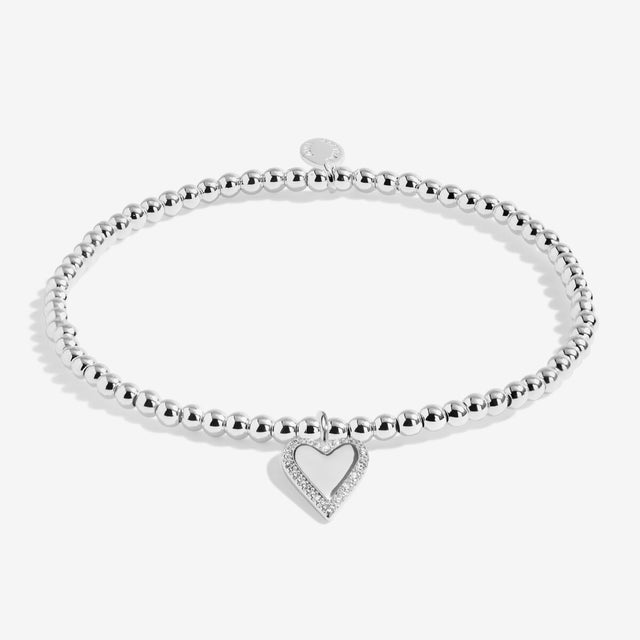 Joma Jewellery Silver Bracelet - With Love Christmas - A Little